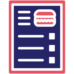 Obraz premium Kids Menu vector icon illustration of Street Food iconset.