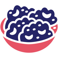 Mac N Cheese vector icon illustration of Street Food iconset.