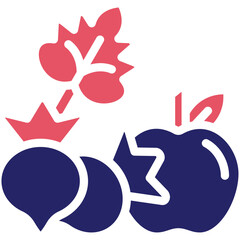 Fototapeta premium Fresh Ingredients vector icon illustration of Street Food iconset.