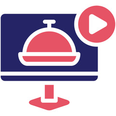 Food Blog vector icon illustration of Street Food iconset.