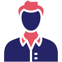 Customer Male vector icon illustration of Street Food iconset.