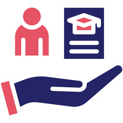 Off the job Training vector icon illustration of Business Training iconset.