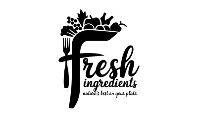 Fresh Food vector icon clipart