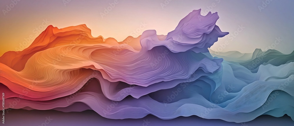 Poster fluid topographic rainfall map a mesmerizing data driven work of cartographic art featuring hypnotic