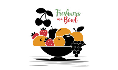 Fresh Food vector icon clipart