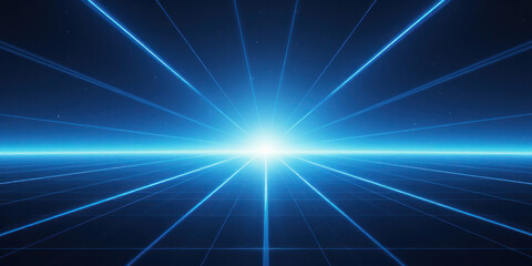 Symmetrical Abstract Digital Art with Radiant Star-like Light Beams, Ideal for Modern Business Themes, Tech Conferences, and Futuristic Design Presentations