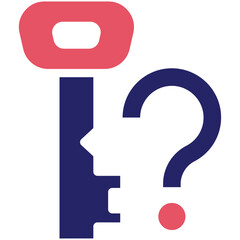 Lost Key vector icon illustration of Cryptocurrency iconset.