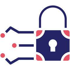 Encryption vector icon illustration of Cryptocurrency iconset.