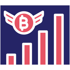 Economic Freedom vector icon illustration of Cryptocurrency iconset.
