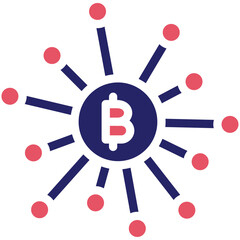 Decentralized Finance vector icon illustration of Cryptocurrency iconset.