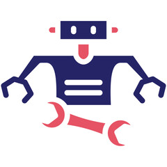 Maintenance vector icon illustration of Robotics iconset.