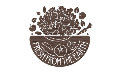 Gourmet Food Vector Clipart icon