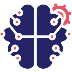 Deep Learning vector icon illustration of Robotics iconset.