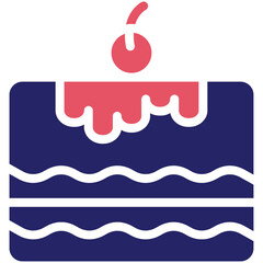 Dessert vector icon illustration of Catering iconset.