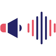 Sound vector icon illustration of Filmmaking iconset.