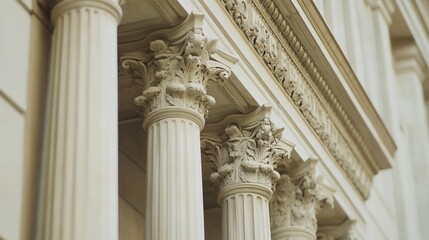 Fototapeta premium Historic Federal Reserve building exterior showcasing architectural grandeur and economic significance, embodying stability and financial stewardship in modern society.