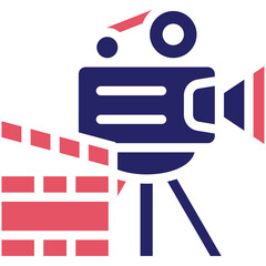 Documentary vector icon illustration of Filmmaking iconset.