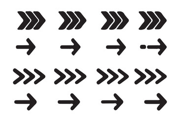 Arrows big black set icons . Collection different arrows sign. Arrow. Cursor. Modern simple arrows. Vector illustration eps 10
