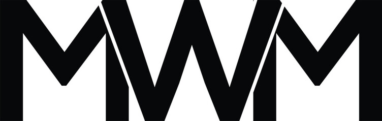  MWM Letter logo design template mwm logo design initial generic vector icon