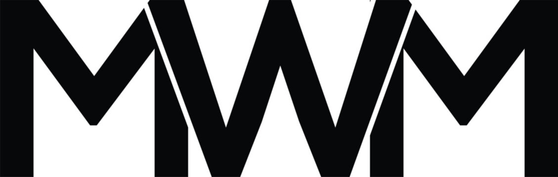  MWM Letter logo design template mwm logo design initial generic vector icon