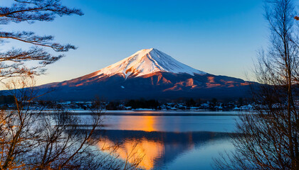 冬の富士山