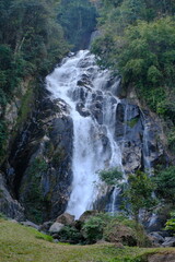 waterfall in the mountains