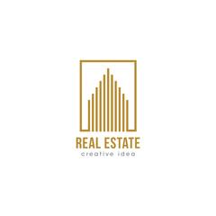 Creative Tower and Building Concept Logo Design Template