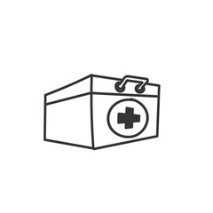 hand drawn medical kit in doodle style