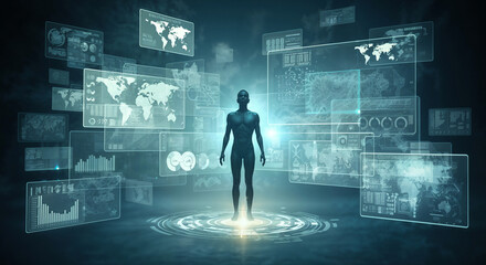 digital interface search for information about a person . Generative AI