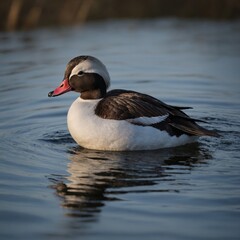 Design a coin or stamp featuring the Long-tailed Duck.