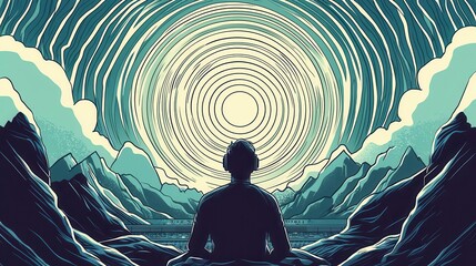 Music producer resolving audio balance issues in a complex track, creating clarity and depth, strategy, vision, problemsolving