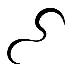 Fototapeta premium Wavy, fluid pattern with organic shapes. Groovy doodle liquid design. Liquid, organic blobs, y2k style squiggles, Bold scribbles, lines. Black fluid graphic design element. vector