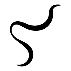 Wavy, fluid pattern with organic shapes. Groovy doodle liquid design. Liquid, organic blobs, y2k style squiggles, Bold scribbles, lines. Black fluid graphic design element. vector