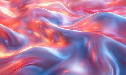 A vibrant, fluid surface with waves of iridescent colors, creating a mesmerizing abstract visual effect.