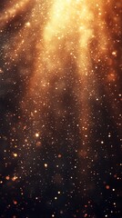 Fototapeta premium background of golden, glittering particles sparkling and shining