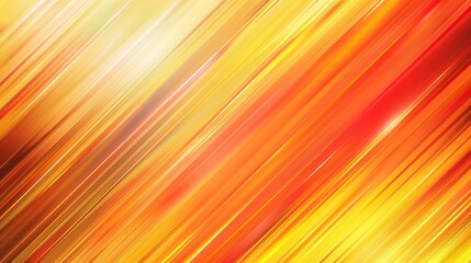 Obraz premium Modern and minimal abstract background in orange, yellow, and red hues featuring a banner adorned with geometric shapes like lines, stripes, and triangles. The gradient effect adds a touch of elegance