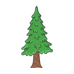 redwood tree vector icon, trees vector illustration - simple illustration of redwood tree perfect for logos, and trees-themed designs.