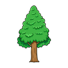 redwood tree vector icon, trees vector illustration - simple illustration of redwood tree perfect for logos, and trees-themed designs.