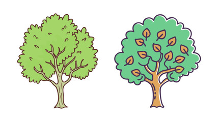 elm tree vector icon, trees vector illustration - simple illustration of elm tree perfect for logos, and trees-themed designs.