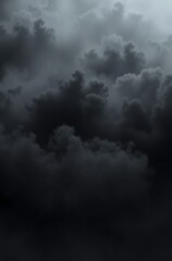 Dark, stormy cloudscape.