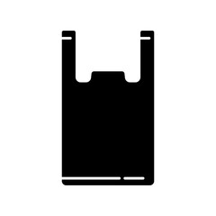 plastic bag icon, simple flat style, logo sign symbol vector illustration pictogram, isolated on white for mobile app