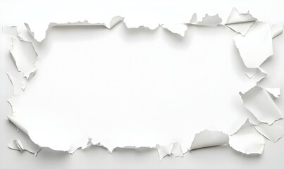 Ripped Paper Overlay with Ink Stains, a textured composition showcasing layered paper and random ink patterns, evoking a sense of creativity and imperfection