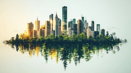 Fototapeta premium Interactive Platform Connecting Citizens in Urban Landscapes