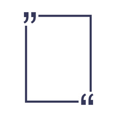 Quotes frame vector graphic