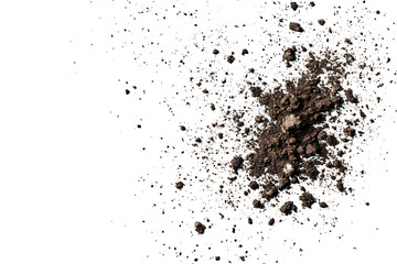  Pile of soil scattered isolated on PNG 