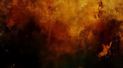 Fototapeta premium Fiery Orange and Black Abstract Texture Background