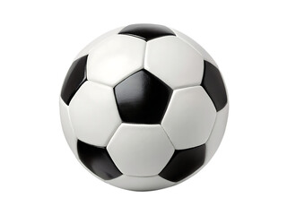 Fototapeta premium black and white soccer ball isolated on white background PNG.AI GENERATED
