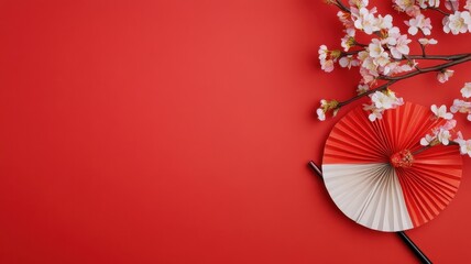 Festive Chinese New Year Card Design with Traditional Symbols and Vibrant Colors Celebrating the Lunar New Year.