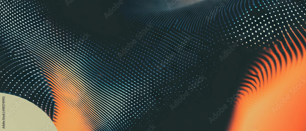 Poster Modern abstract banner template with subtle geometric patterns and linear designs