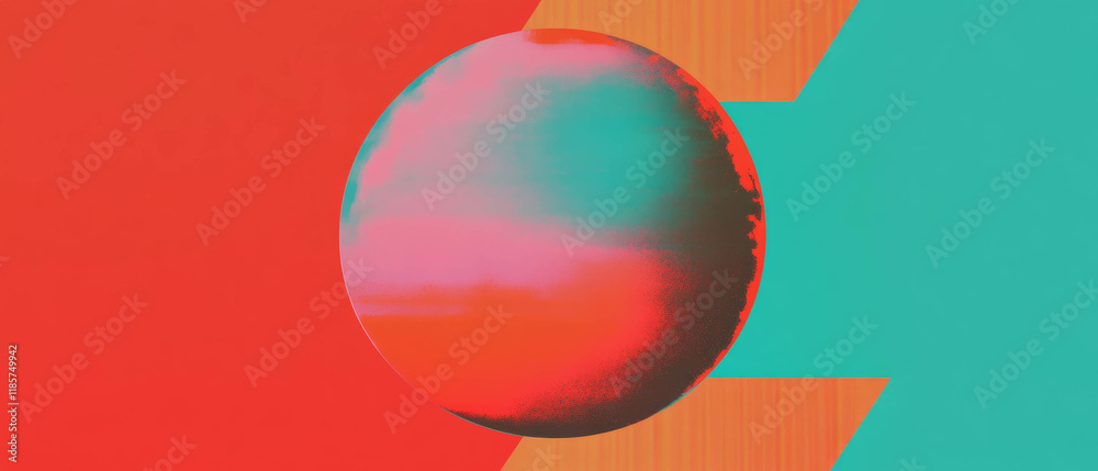 Poster Modern banner template featuring subtle geometric patterns and vibrant color contrasts